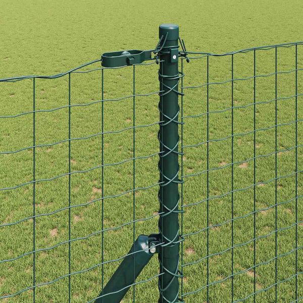 vidaXL Fence Posts 52 pcs Green 3.2 x 3.2 x 210 cm