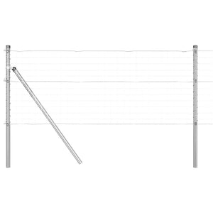 vidaXL Fence Posts 52 pcs Grey 3.2 x 3.2 x 80 cm