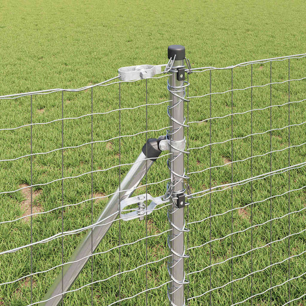 vidaXL Fence Posts 26 pcs Grey 3.2 x 3.2 x 100 cm