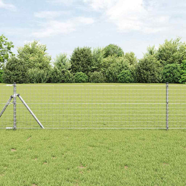 vidaXL Fence Posts 26 pcs Grey 3.2 x 3.2 x 100 cm