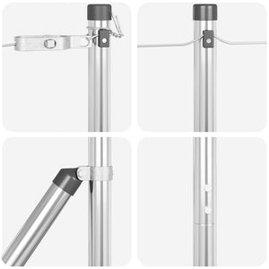 vidaXL Fence Posts 52 pcs Grey 3.2 x 3.2 x 190 cm