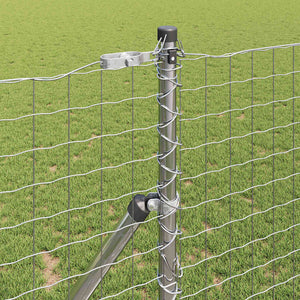 vidaXL Fence Posts 52 pcs Grey 3.2 x 3.2 x 190 cm