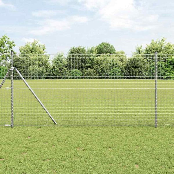 vidaXL Fence Posts 52 pcs Grey 3.2 x 3.2 x 190 cm
