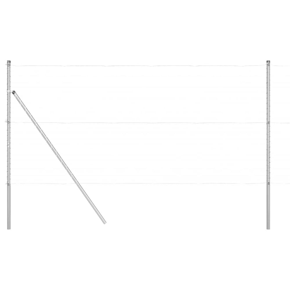 vidaXL Fence Posts 26 pcs Grey 3.2 x 3.2 x 200 cm