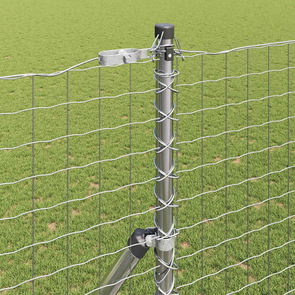 vidaXL Fence Posts 26 pcs Grey 3.2 x 3.2 x 210 cm