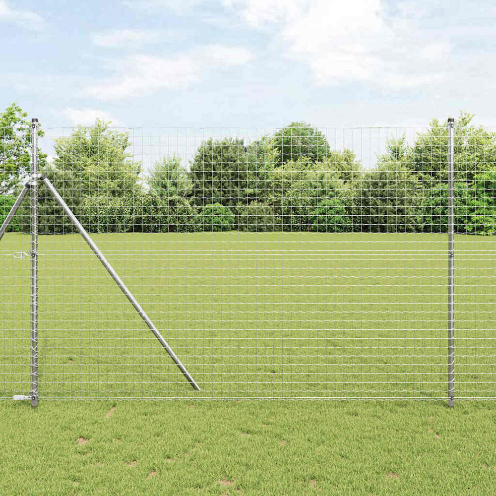 vidaXL Fence Posts 26 pcs Grey 3.2 x 3.2 x 210 cm