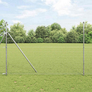 vidaXL Fence Posts 26 pcs Grey 3.2 x 3.2 x 210 cm