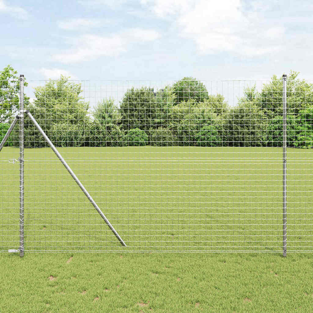 vidaXL Fence Posts 26 pcs Grey 3.2 x 3.2 x 210 cm