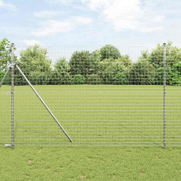 vidaXL Fence Posts 26 pcs Grey 3.2 x 3.2 x 210 cm