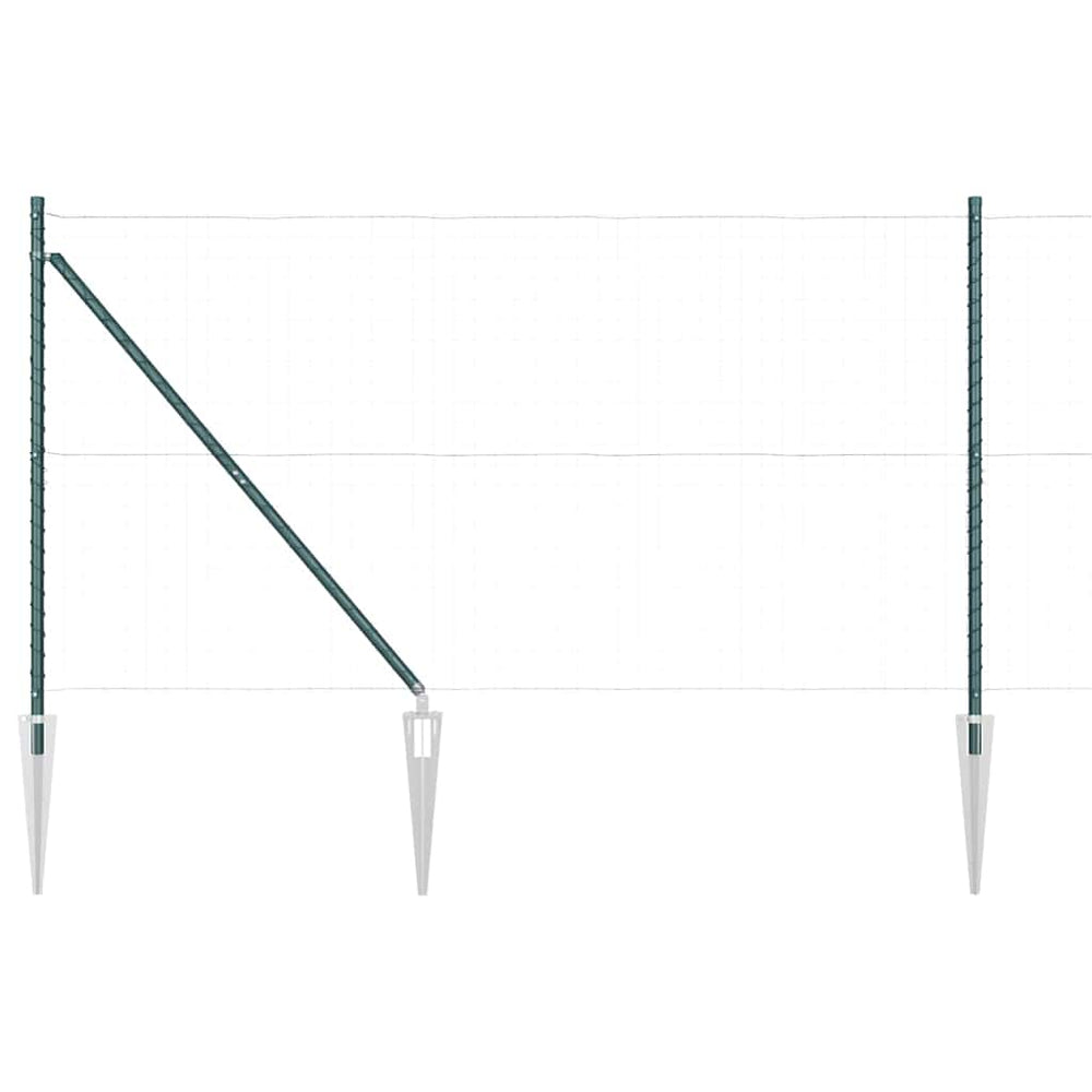 vidaXL Fence Posts 26 pcs Grey 3.2 x 3.2 x 140 cm