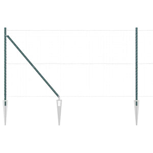vidaXL Fence Posts 26 pcs Grey 3.2 x 3.2 x 140 cm