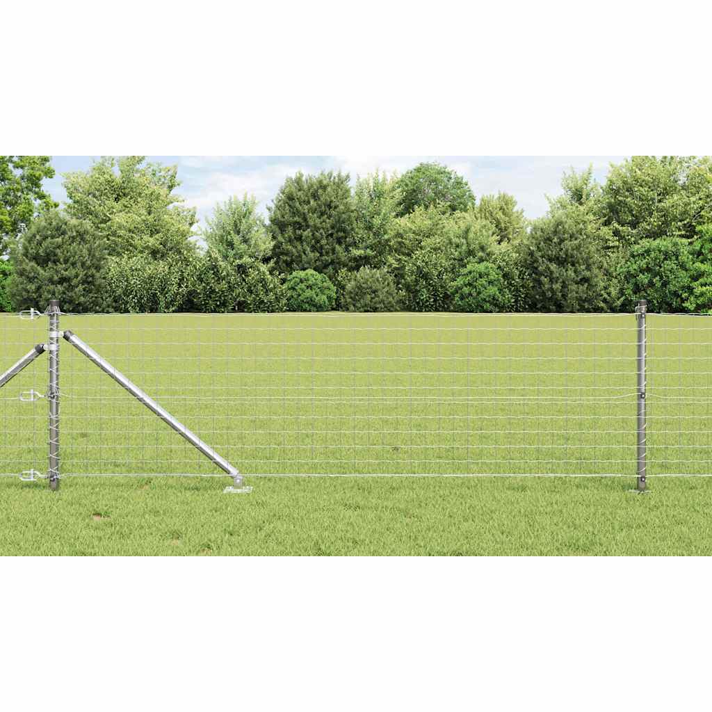 vidaXL Fence Posts 26 pcs Grey 3.2 x 3.2 x 105 cm