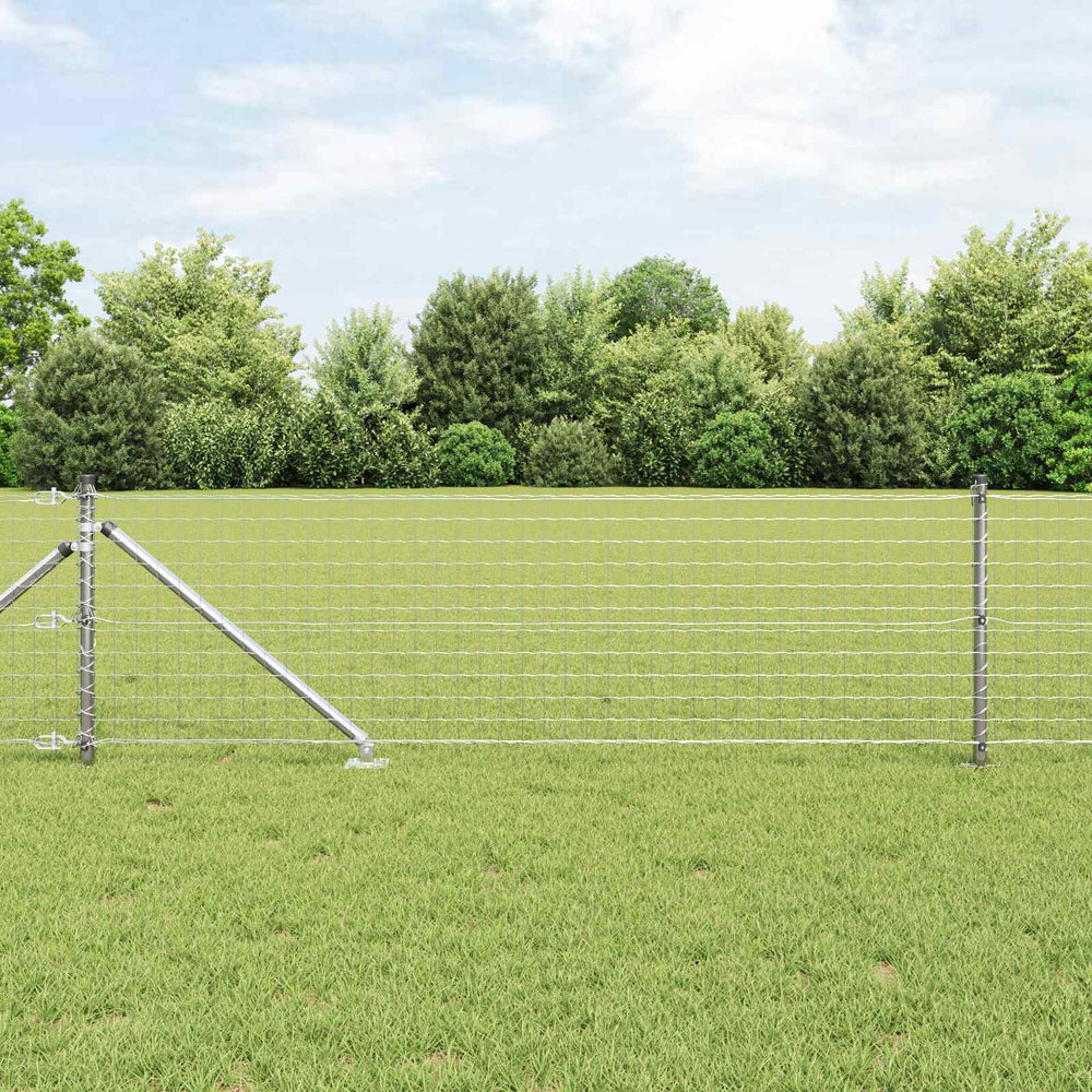 vidaXL Fence Posts 26 pcs Grey 3.2 x 3.2 x 125 cm