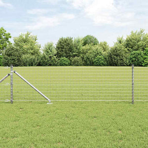 vidaXL Fence Posts 52 pcs Grey 3.2 x 3.2 x 165 cm
