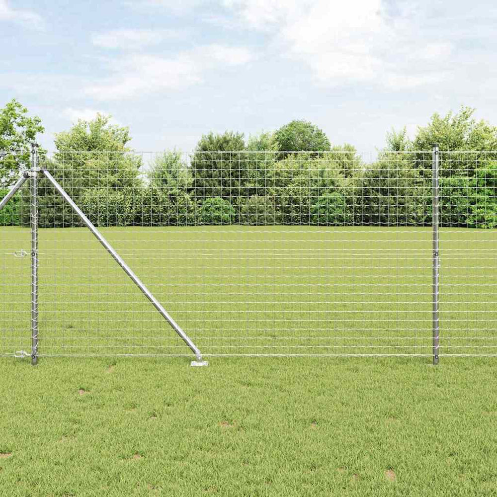 vidaXL Fence Posts 26 pcs Grey 3.2 x 3.2 x 185 cm