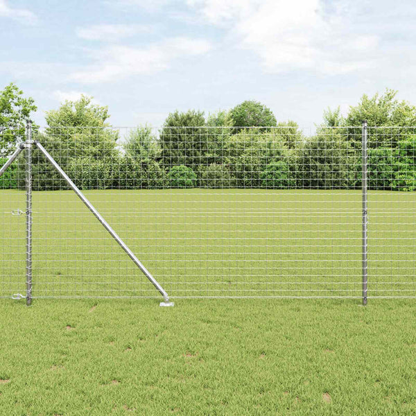 vidaXL Fence Posts 52 pcs Grey 3.2 x 3.2 x 185 cm