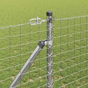 vidaXL Fence Posts 26 pcs Grey 3.2 x 3.2 x 205 cm