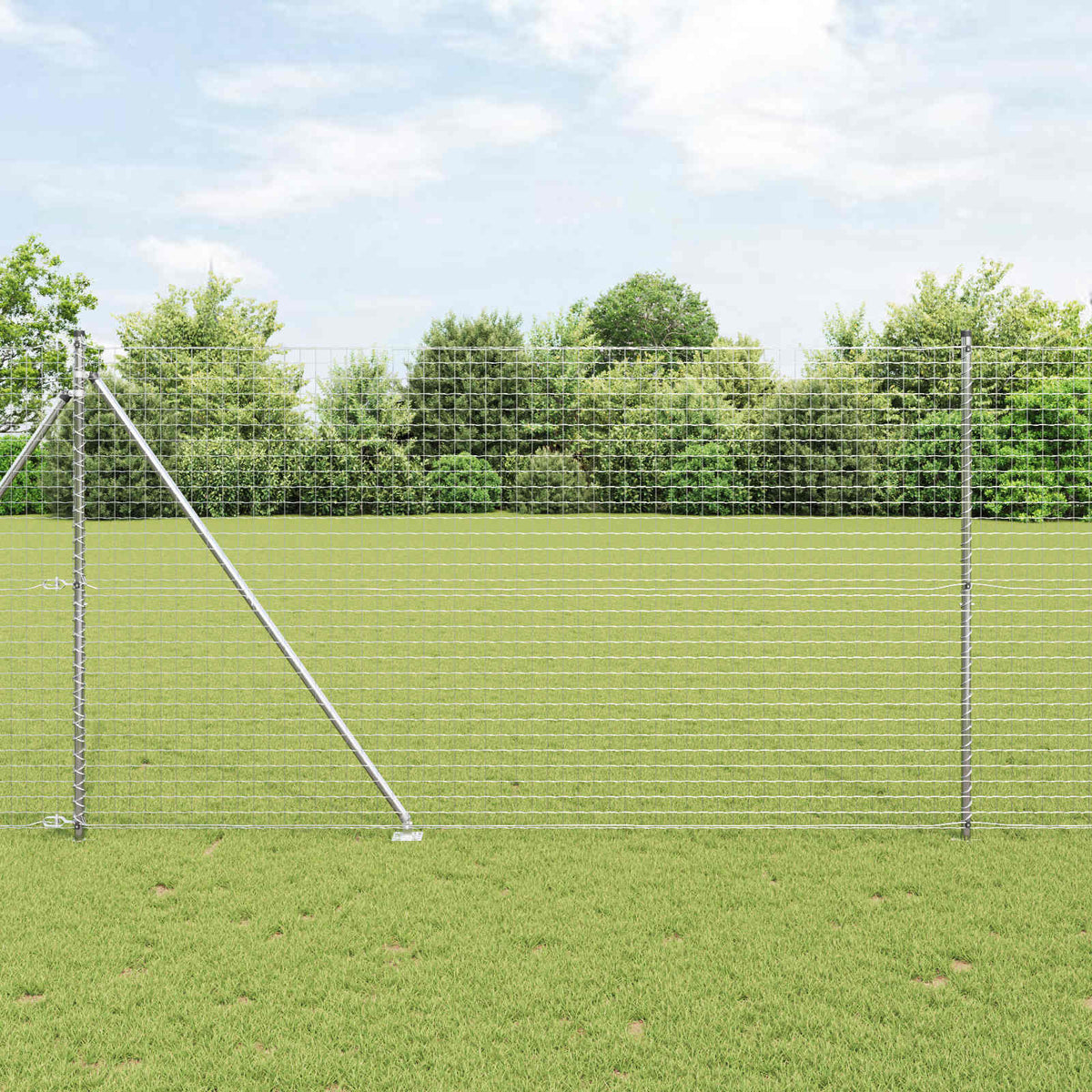 vidaXL Fence Posts 26 pcs Grey 3.2 x 3.2 x 225 cm