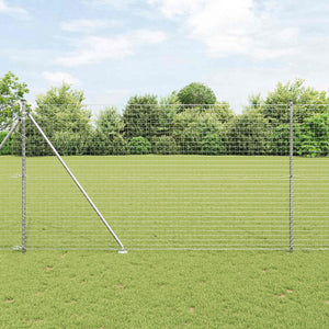 vidaXL Fence Posts 52 pcs Grey 3.2 x 3.2 x 225 cm