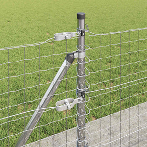 vidaXL Fence Posts 52 pcs Grey 3.2 x 3.2 x 70 cm