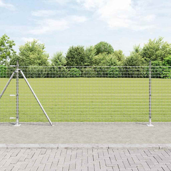 vidaXL Fence Posts 26 pcs Grey 3.2 x 3.2 x 110 cm