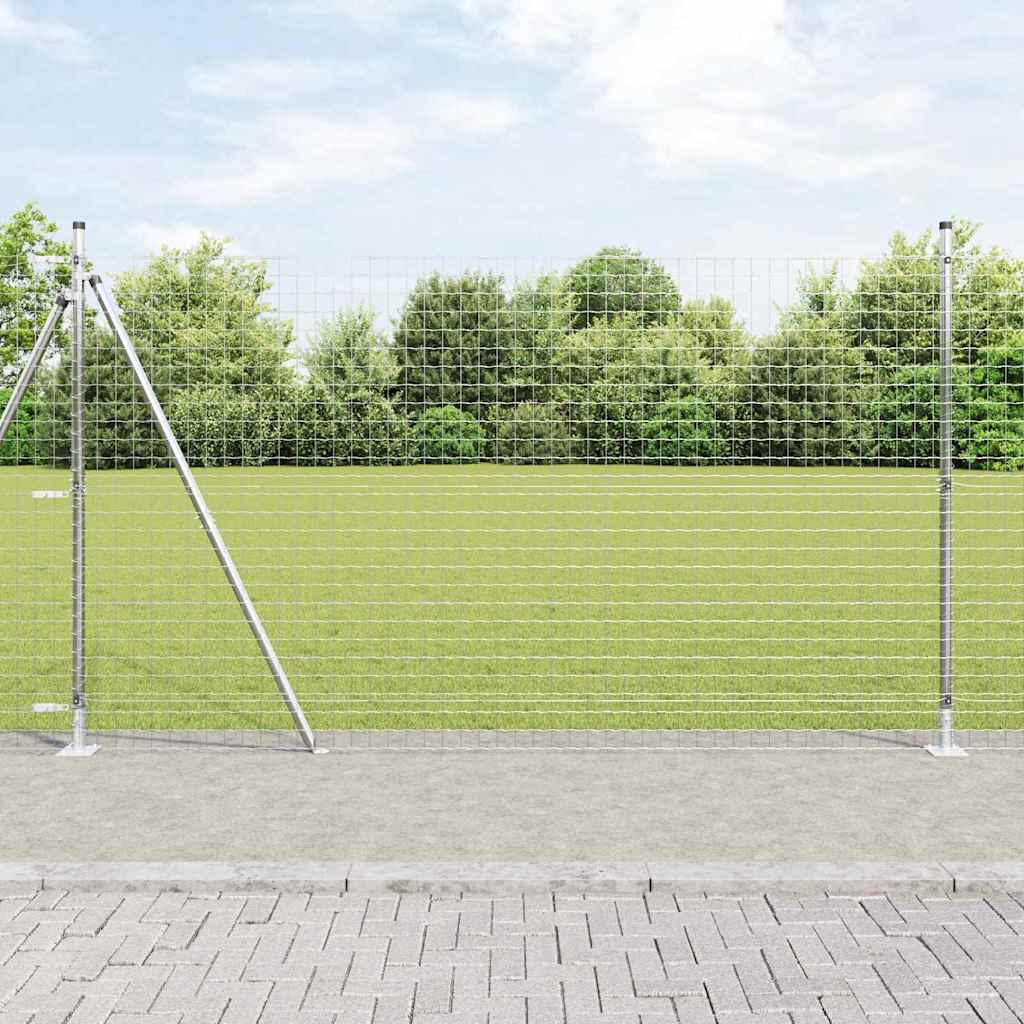 vidaXL Fence Posts 26 pcs Grey 3.2 x 3.2 x 170 cm