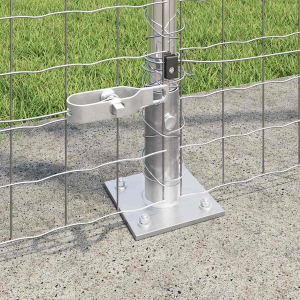 vidaXL Fence Posts 52 pcs Grey 3.2 x 3.2 x 170 cm