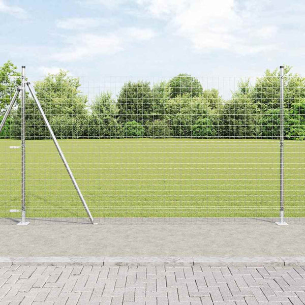 vidaXL Fence Posts 52 pcs Grey 3.2 x 3.2 x 170 cm