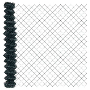 vidaXL Fence Post Green 10 x 1.6 m (40 x 40 mm Mesh) Steel and PVC