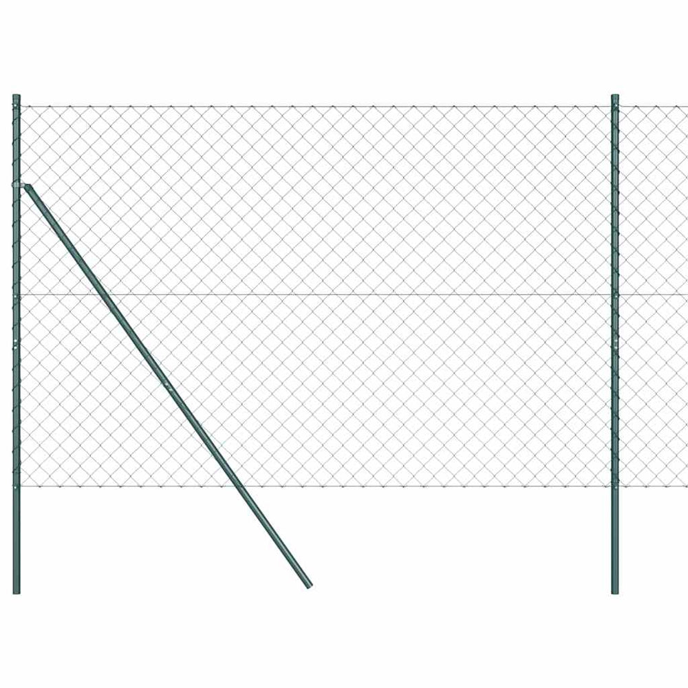 vidaXL Fence Post Green 10 x 1.6 m (60 x 60 mm Mesh Size)