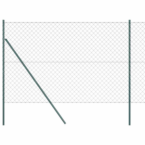 vidaXL Fence Post Green 10 x 1.6 m (60 x 60 mm Mesh Size)
