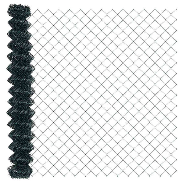 vidaXL Fence Post Green 10 x 1.6 m (60 x 60 mm Mesh Size)