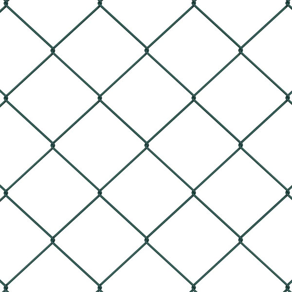 vidaXL Fence Post Green 25 x 1.2 m (60 x 60 mm Mesh) Steel and PVC