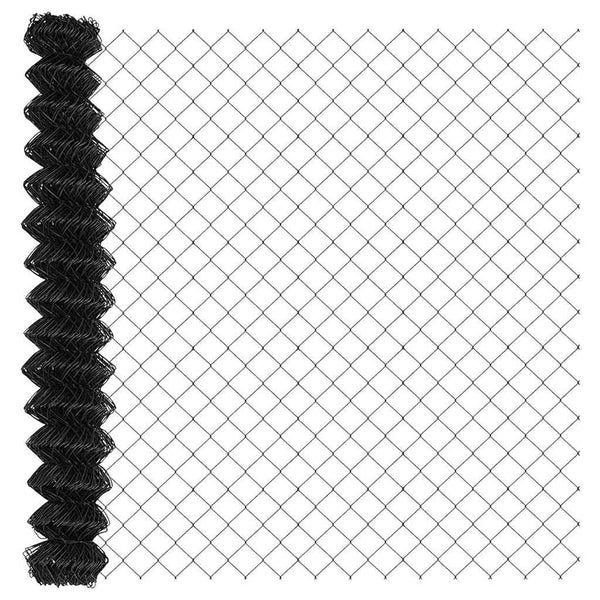 vidaXL Fence Post Grey 10 x 1.6 m (60 x 60 mm Mesh Size)