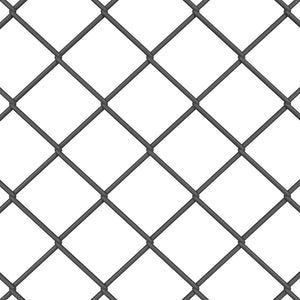 vidaXL Fence Post Grey 2.5 x 0.8 m (60 x 60 mm Mesh) Steel