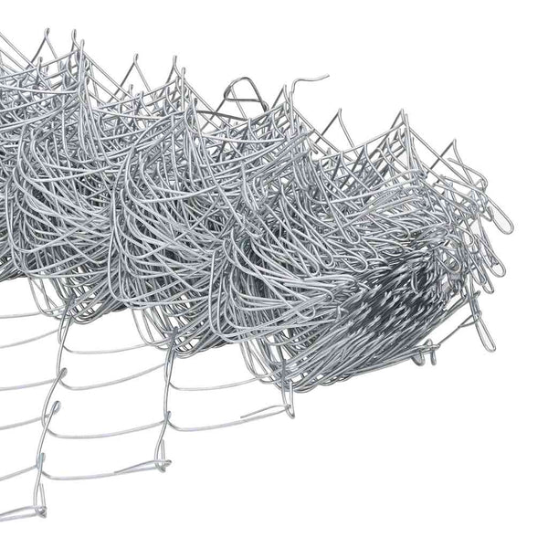 vidaXL Fence Post Silver 25 x 1 m (60 x 60 mm Mesh) Steel