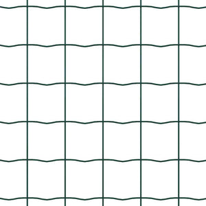 vidaXL Fence with Posts Green 1.6 x 10 m Steel