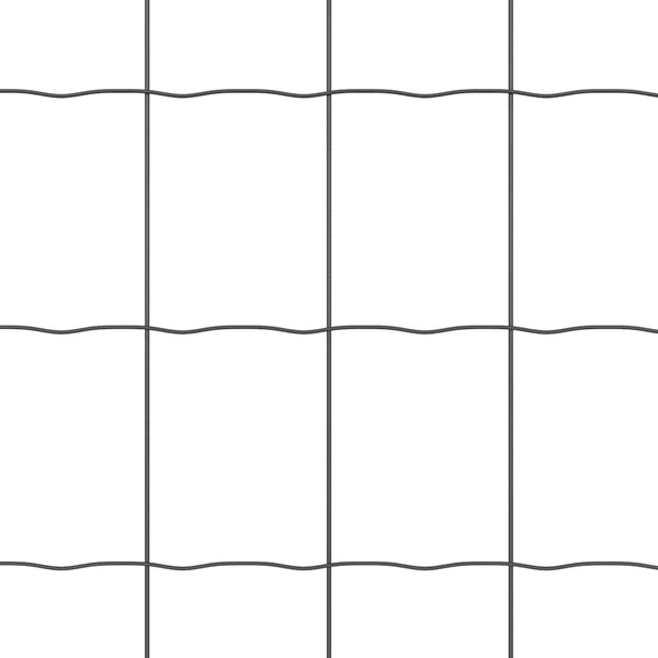 vidaXL Fence with Posts Grey 1.2 x 10 m Steel and PVC