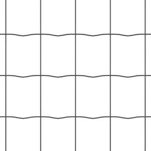 vidaXL Fence with Posts Gray 0.8 x 10 m Steel