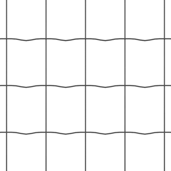 vidaXL Fence with Posts Grey 1 x 10 m Steel