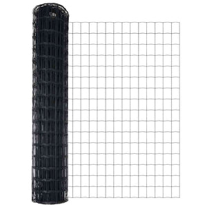 vidaXL Fence with Posts Grey 1.2 x 10 m Steel