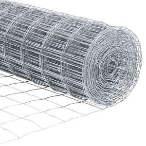 vidaXL Fence with Posts Silver 0.4 x 10 m Steel