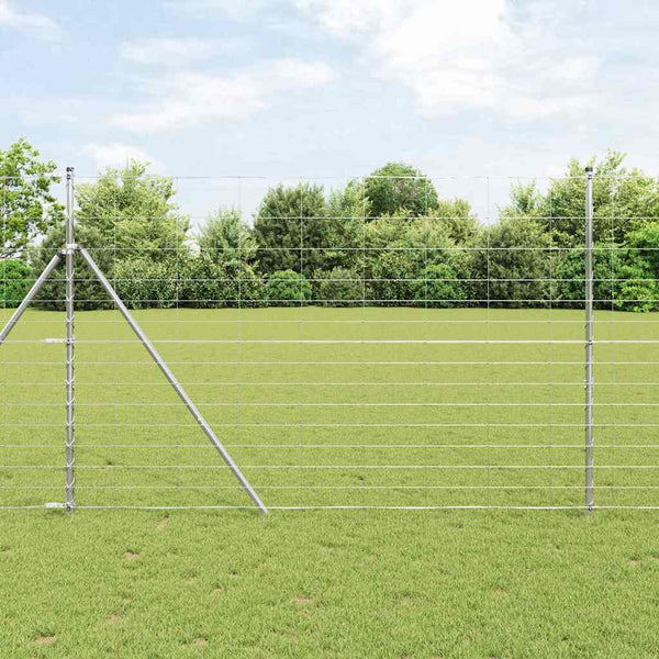 vidaXL Fence Post Galvanized 50 x 1.6 m Steel