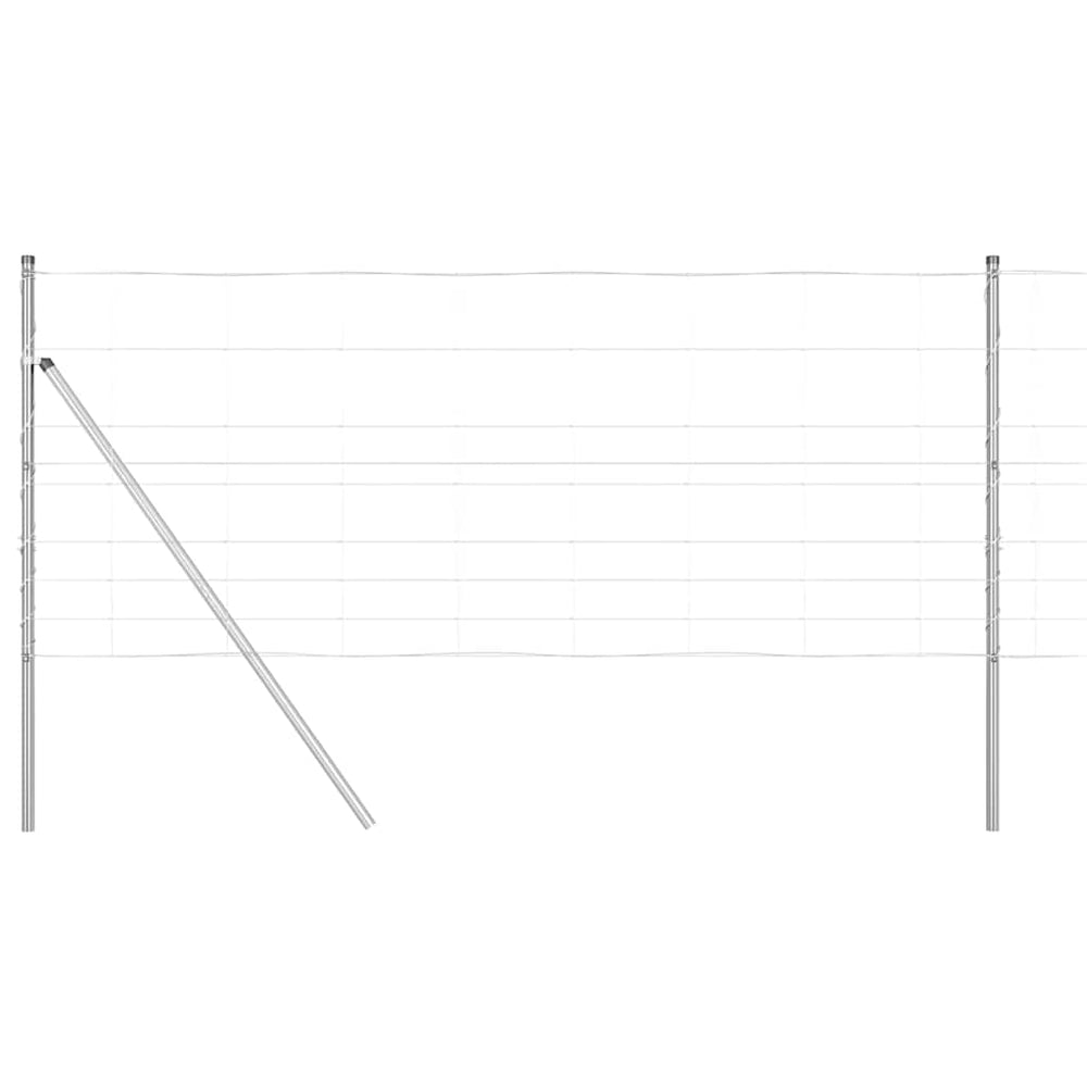 vidaXL Galvanized Fence Post 100 x 1 m Steel