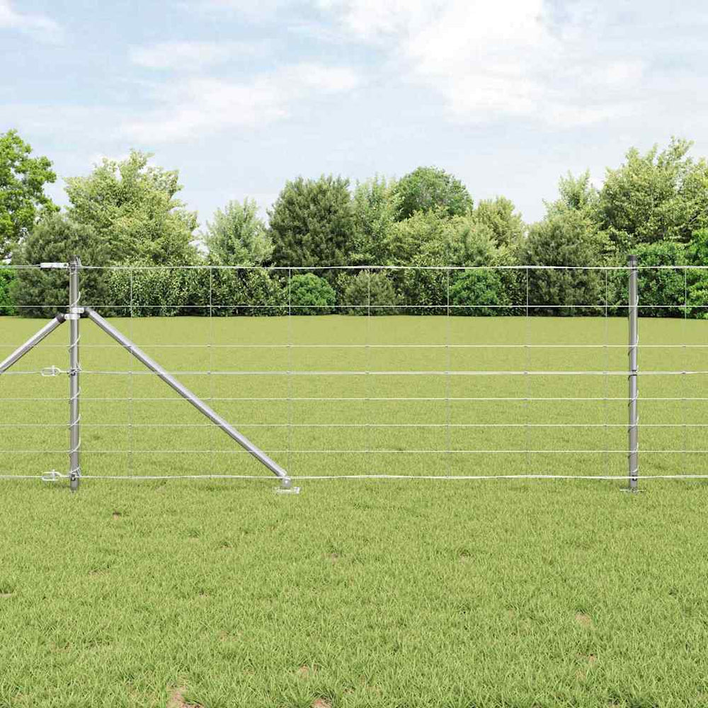 vidaXL Fence Post Galvanized 25 x 0.8 m Steel