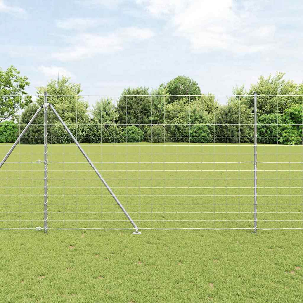 vidaXL Galvanized Fence Post 25 x 1.6 m Steel