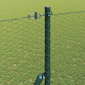 Grüner Zaunpfosten Stahl 1,5 m