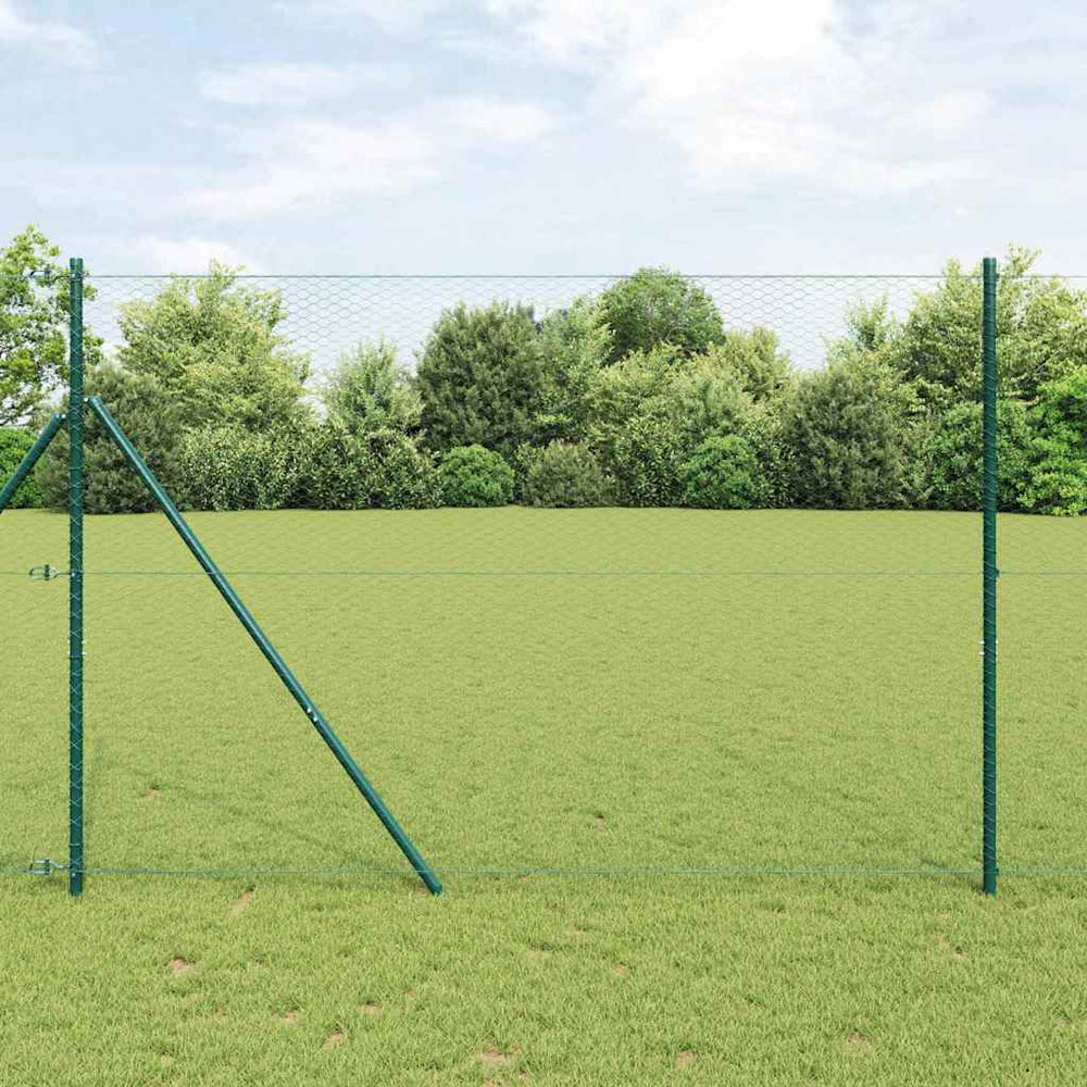 Grüner Zaunpfosten Stahl 1,5 m