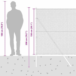 Grüner Zaunpfosten Stahl 1,5 m