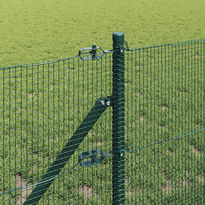 Grüner Zaunpfosten 50x0,4m Stahl PVC